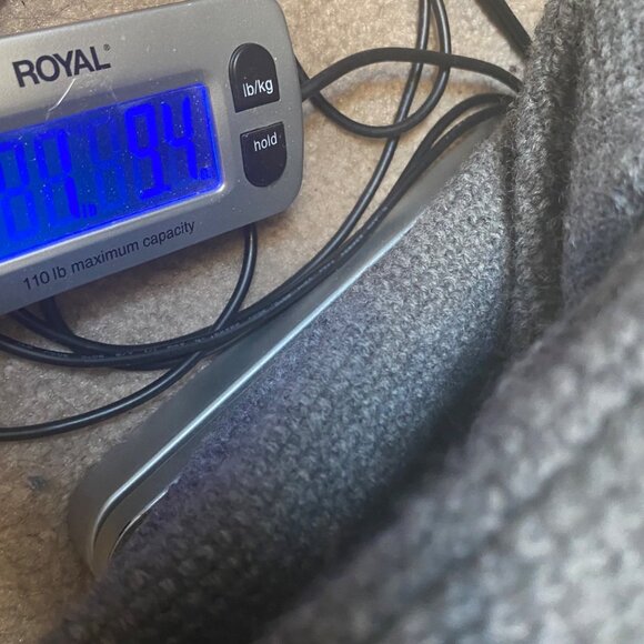 Vintage 90's Laura Ashley Signed Gray Wool Turtleneck Sweater Snowflake Large - Picture 10 of 10